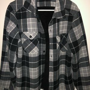 Sherpa lined flannel